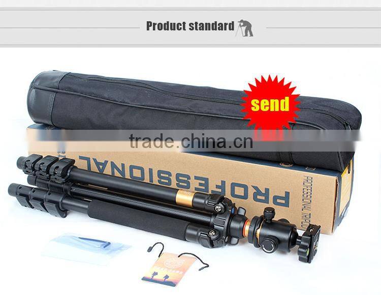 Q471 flip leg lock digital camera tripod, flexible video tripod with panoramic ball head, free shipping