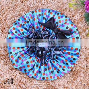 lace bowknot shower bath cap
