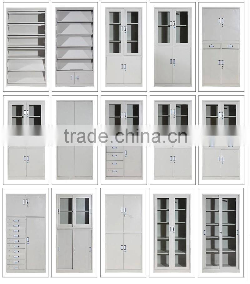 Modren bedroom steel decoration almirah designs with hanging clothes