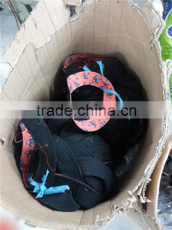 custom reversible bucket hat with woven label patch logo