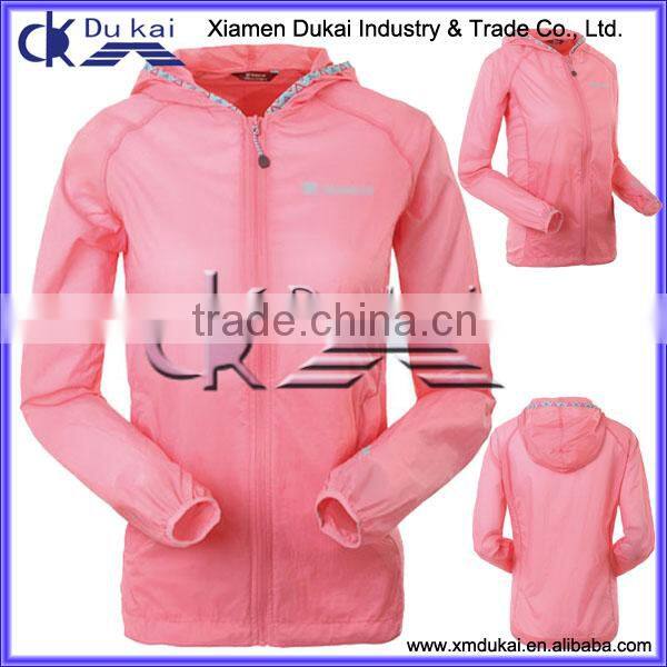 Women's wind jacket, ladies wind jacket, women's track jacket