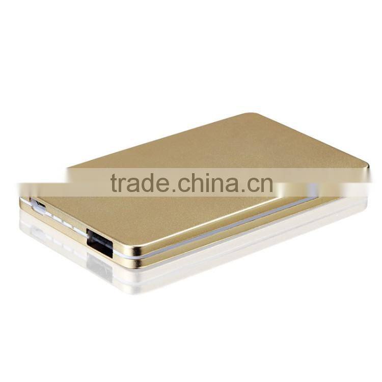 2016 high quality promotion gift rohs power bank 2600mah with custom logo