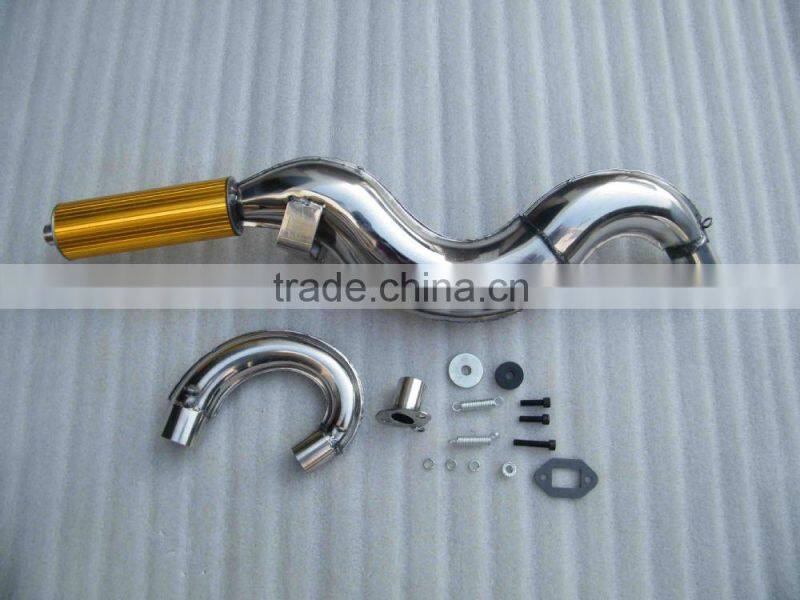 Colorful 2 stroke exhaust muffler for 49cc mini bike, 80cc bicycle parts