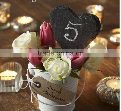 Christmas promotion gifts slate heart wedding heart hang gift