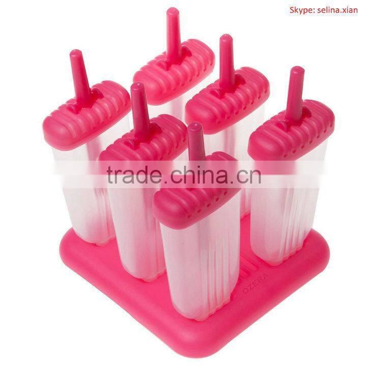 Groovy Ice Pop Molds, Spring Green - Set of 6