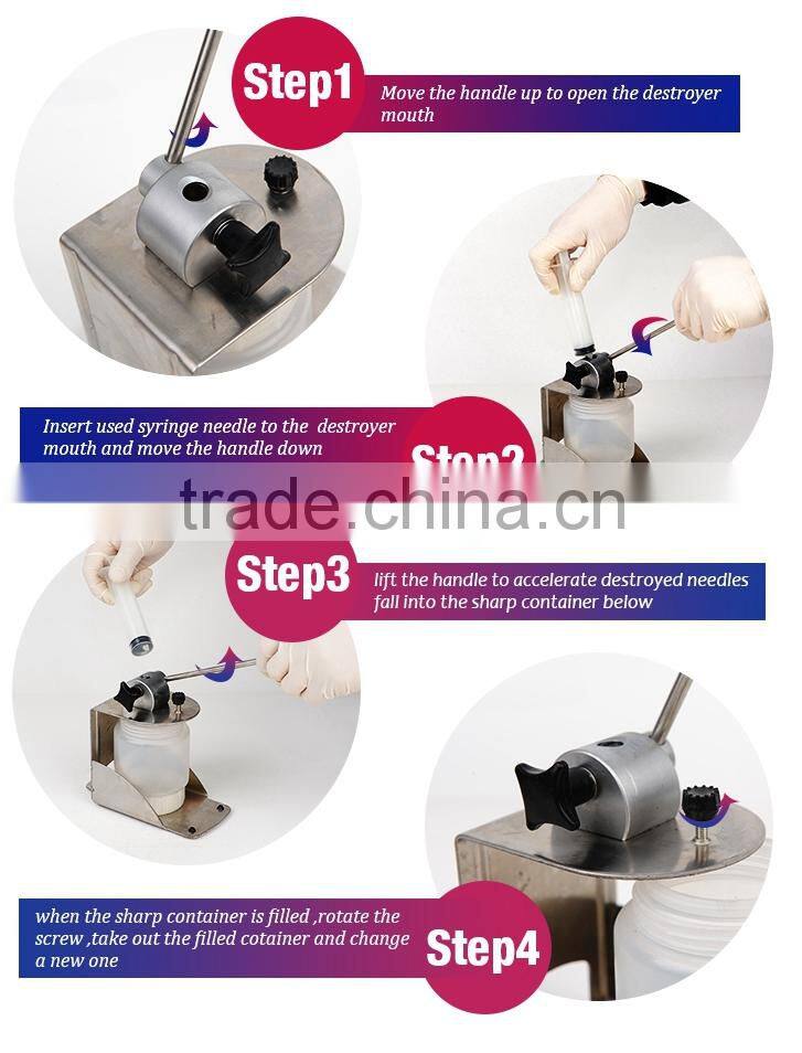 High quality manual stainless steel injection pinhead destroyer