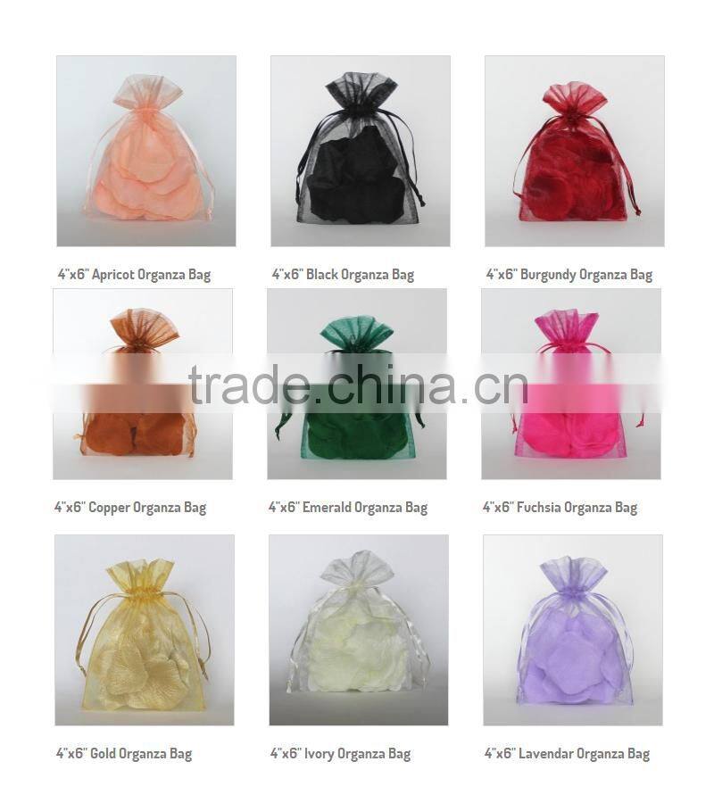 China Wholesale 4'' x 6'' Emerald Organza Bag