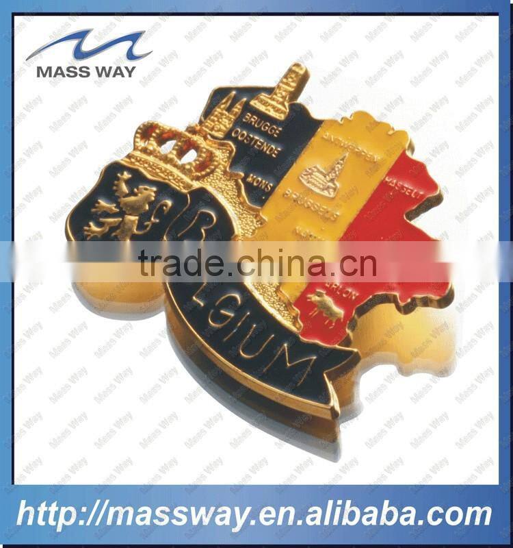 customized SWITZERLAND metal map fridge magnet