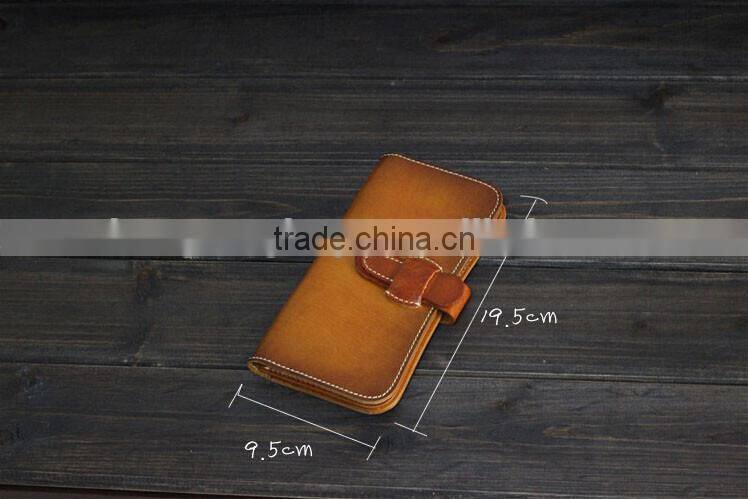 Retro Cow Leather Wallet,Long Wallet