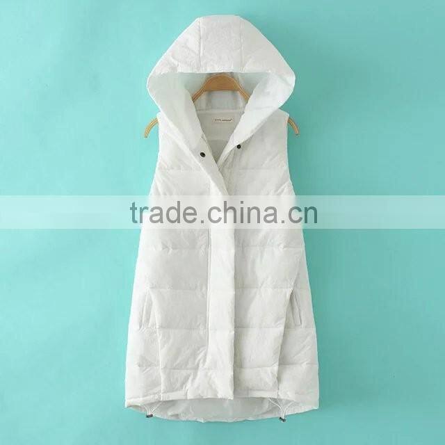 woman clothing contemporary hooded jacket cotton vest