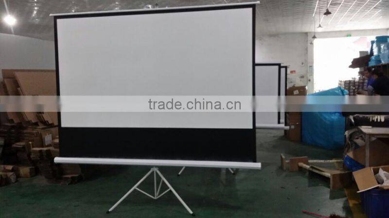 Motorized projector screen with high quality projector screen tripod stand 100inch 200inch 300inch