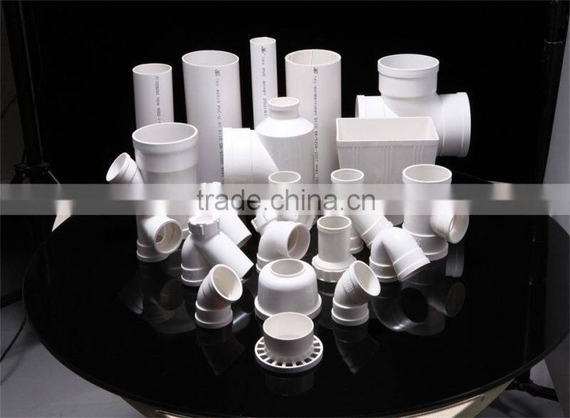 Manufacture Water Supply Plastic Pvc Water Pipe/ PVC fitting oblique diameter tee