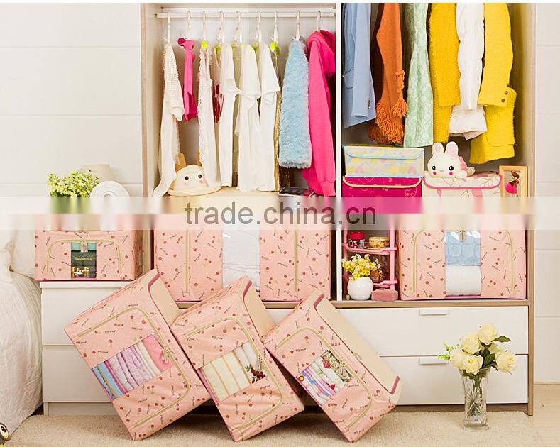 Eco friendly storage box;good quality custom printed foldable Oxford storage Box and Bin
