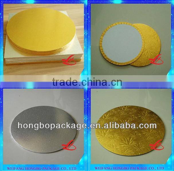 greaseproof edge wrapped corrugated cake drum wholesale
