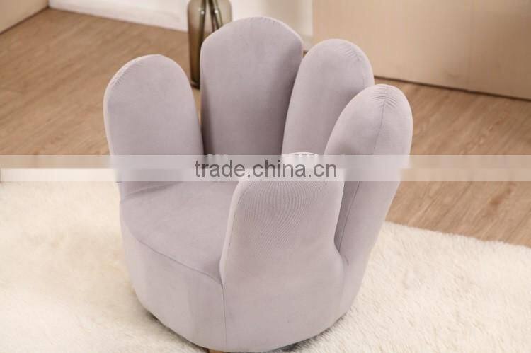 Wooden Frame Velvet Fabric Finger Sofa
