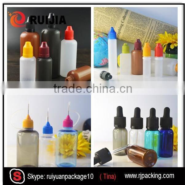 wholesale clear empty fancy twist e-dropper 100ml pet bottle