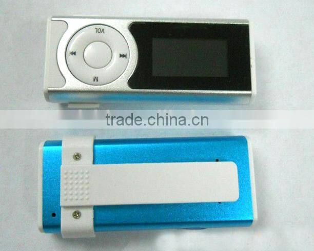 2014 New gift Clip screen MP3 Player flash light mp3 player with screen,high quality mp3 player