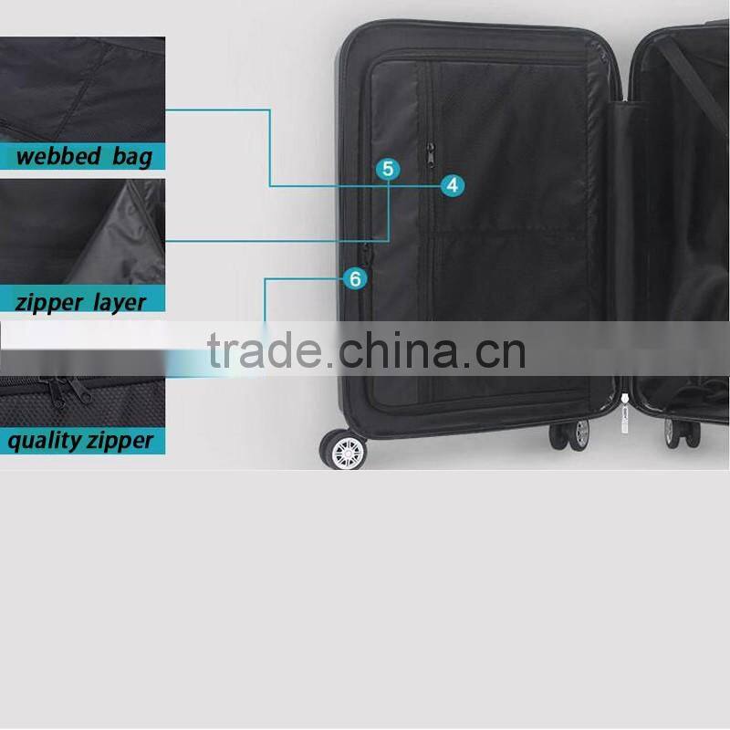 Favored ABS PC Combination Lock Trolley Luggage Trolley Bag
