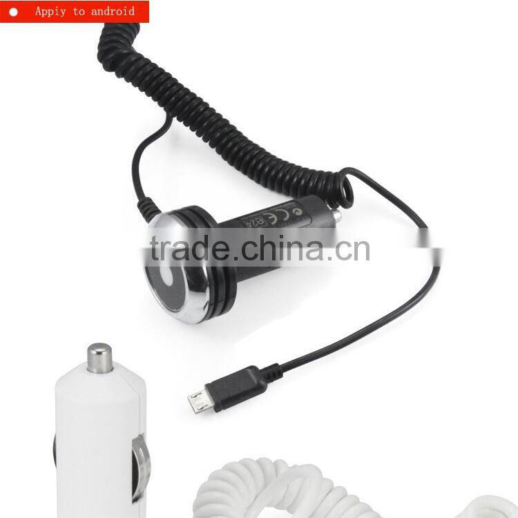 Blue LED lights intelligent fashion more interface spring line car charger