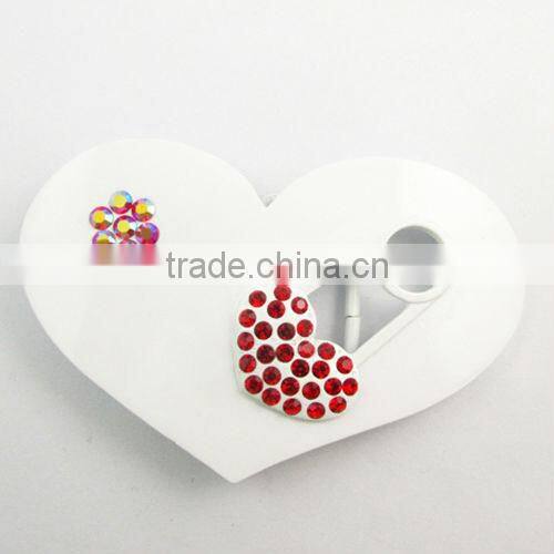 2013 Decorative heart strass accessories shoe accessories shoes buckle