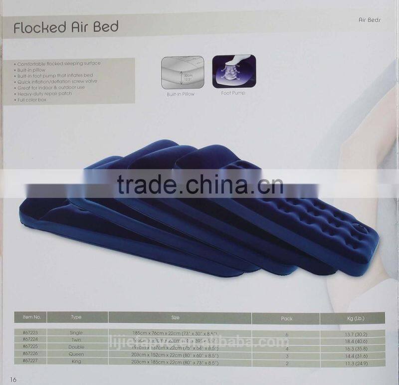 Lovely pink color air mattress for girls