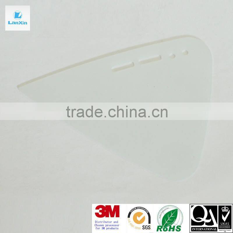 Printing PC Plastic panel with protective film on surface