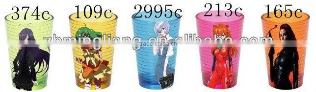 clear glass drinking cup