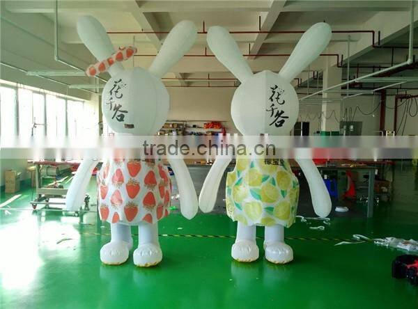 Inflatable rabbit costume / customized inflatable animal moving costume for sale