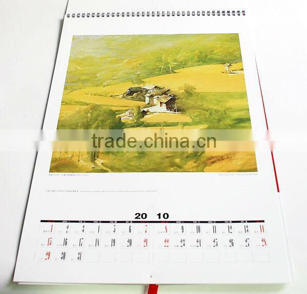 best price 2014 full color promotional wall paper print calendar