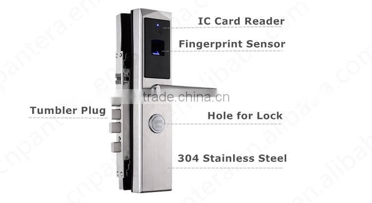 Fingerprint Electronic Stainless Steel Swing Door Lock Made in China