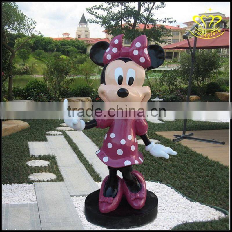 Custom outdoor landscape sculpture FRP cartoon Mitch Mini painting exhibition decorative sculpture