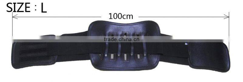 Artificial leather back support with Aluminium belt