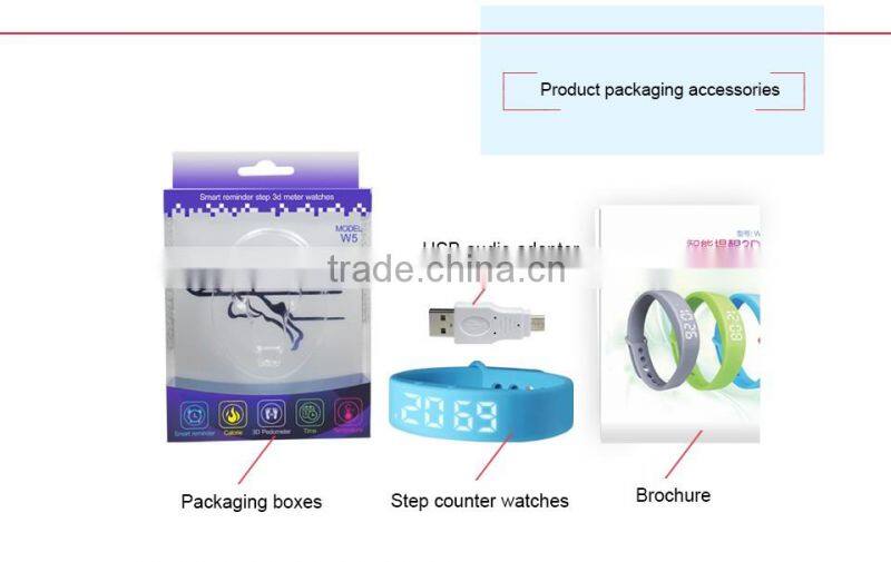 Silicone fitness smart wristband pedometers, cheap waterproof kids pedometer watch, wristband calories pedometer