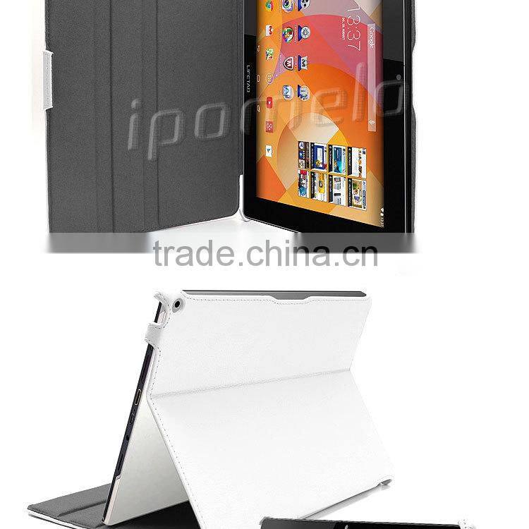 For Medion Lifetab S10334, heat formed leather tablet case for Medion Lifetab MD98811