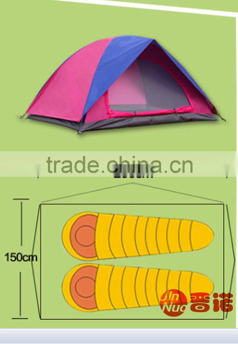 2 Person Double Layer Single Door Camping Tent