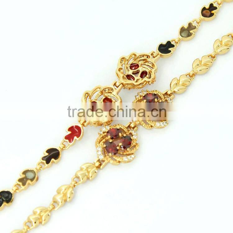 Girls Multiple choice Hand Chain with Magnet Copper Colorful Bracelet