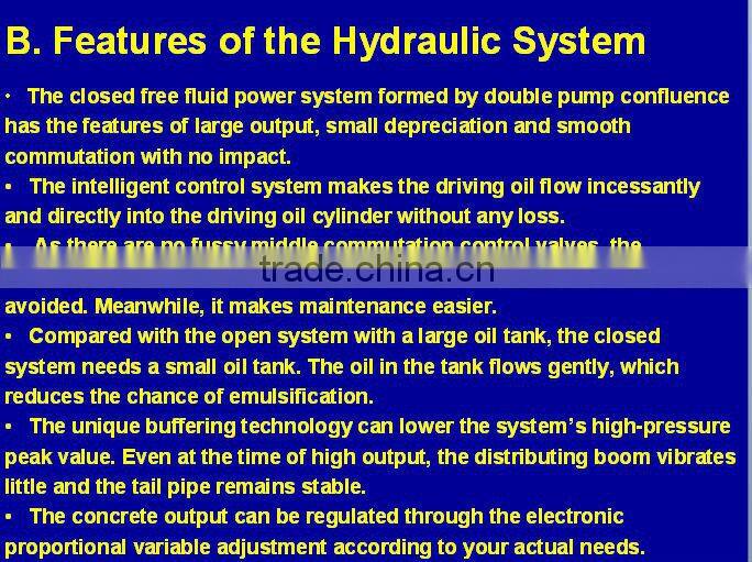 High Efficiency Low Price HDT5401THB-48/5 New Concrete Pump Truck on Sale