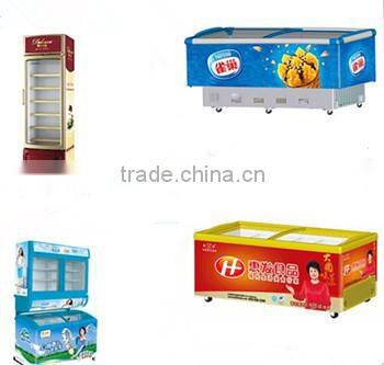 Best seller sliding glass door chest ice cream freezer