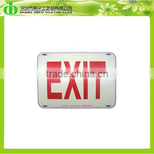 DDB-0033 ISO9001 Shenzhen Factory Wholesale SGS Test Hanging Acrylic Exit Sign