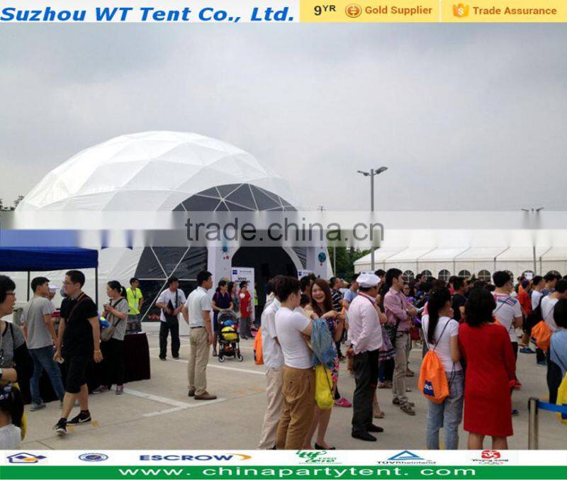 2016 Steel frame geodesic dome tent for party wedding