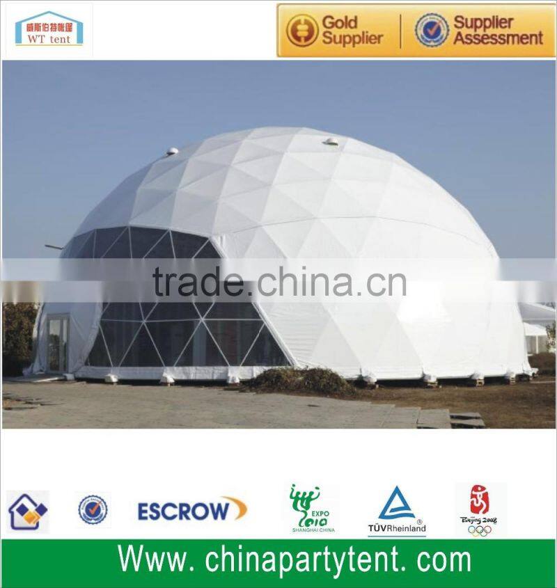 Hot sale pvc fabrics cover roof top dome tent / geodesic dome tent