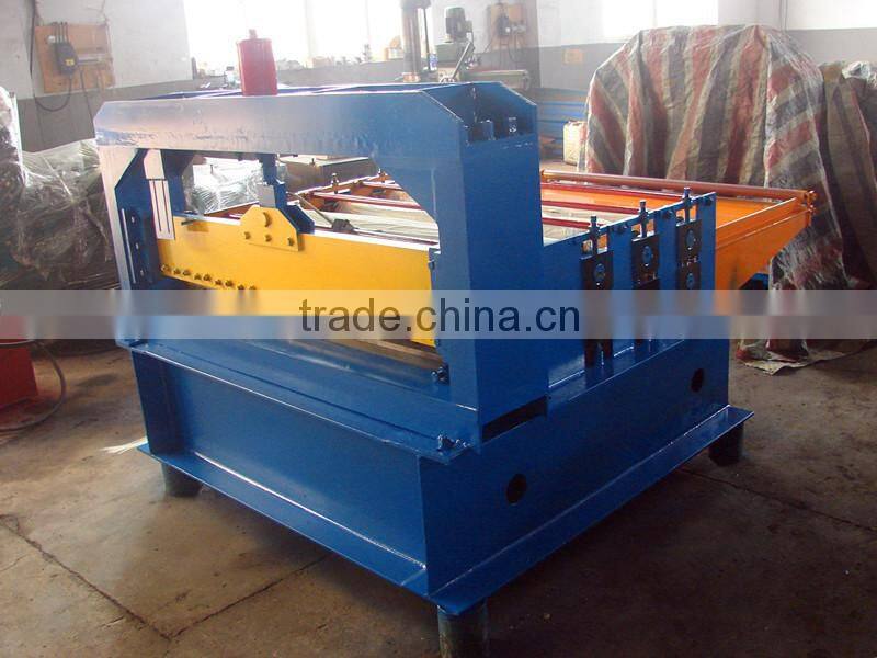 Simple metal sheet leveling and cut to length machine
