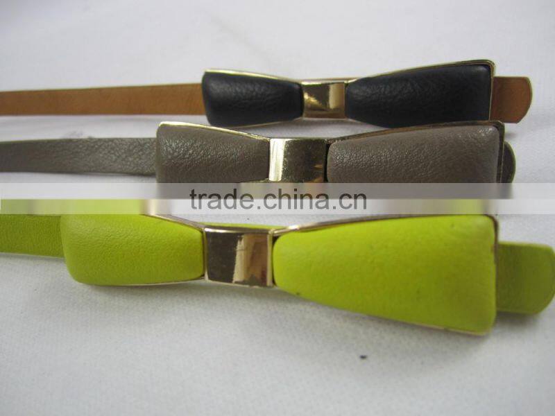 1cm width with nice bowknot design ornament women belt