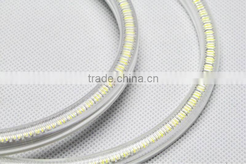 105MM LED angel eyes SMD3014 102pcs leds 9-16V DC high brightness full circle halo ring angel eyes for BMW E46 2D