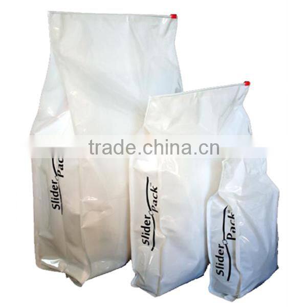 3 side seal pet food slider zipper pouch
