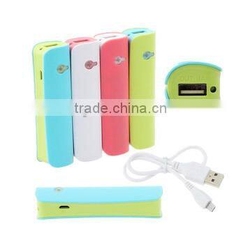 portable mobile power bank for gift promotion capacity 2200-2600mA