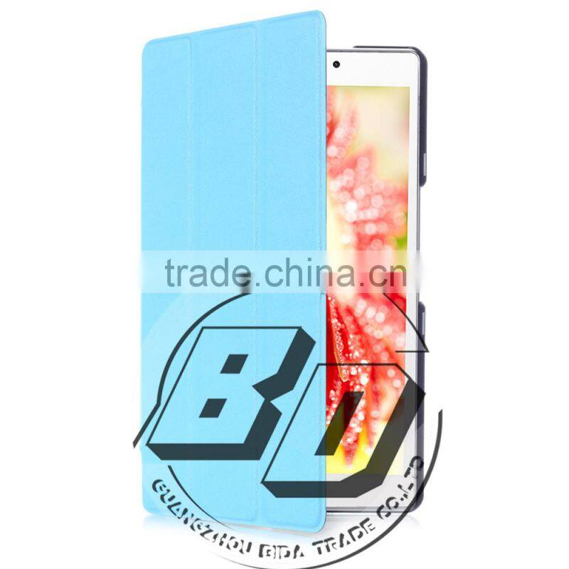 Wholesale Popular Threes Folding Leather Tablet Cover Flip Silk Print Case For ASUS zenpad 7 Z370C tablet case fast delivery