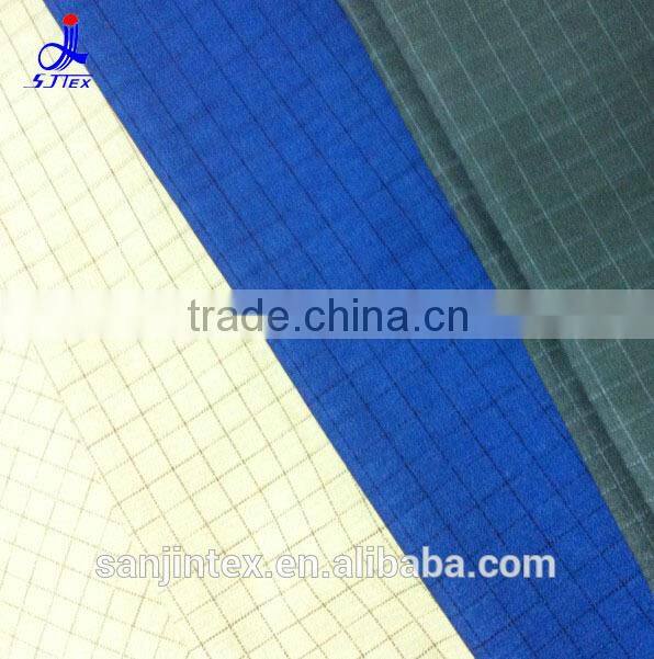 N/C Spandex Interwoven Fabric Pigment Plaid Printing