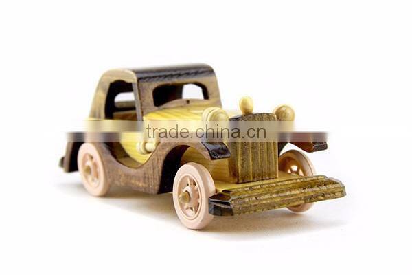 fancy decoration wooden toy car