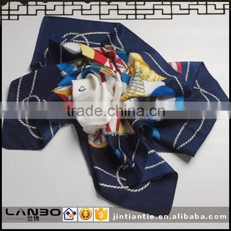 Wholesale 2016 new China digital printed silk long fashion scarf for lady